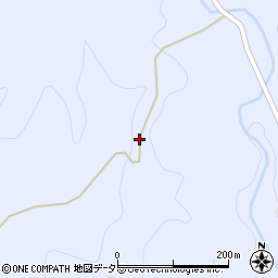 愛知県新城市富栄谷柿周辺の地図