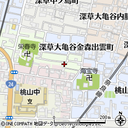 京都府京都市伏見区桃山町丹下38-67周辺の地図