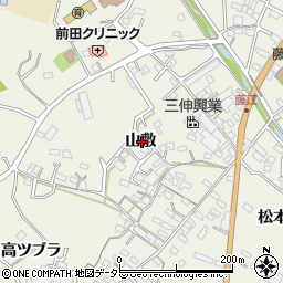 愛知県知多郡東浦町藤江山敷周辺の地図