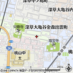 京都府京都市伏見区桃山町丹下38-59周辺の地図