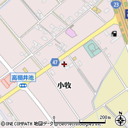 愛知県安城市高棚町小牧30周辺の地図