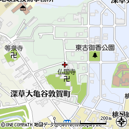 京都府京都市伏見区深草大亀谷古御香町144周辺の地図