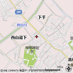 愛知県安城市高棚町郷13周辺の地図
