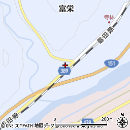 愛知県新城市富栄茶屋貝津20周辺の地図