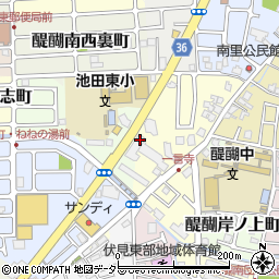 京都府京都市伏見区醍醐構口町28周辺の地図