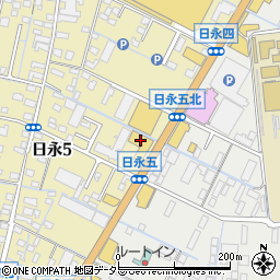東海マツダ日永店周辺の地図