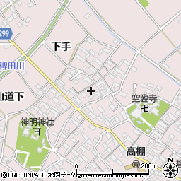 愛知県安城市高棚町郷62周辺の地図