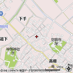 愛知県安城市高棚町郷56周辺の地図
