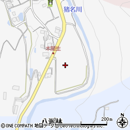 兵庫県川辺郡猪名川町木間生下前周辺の地図