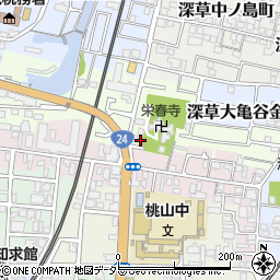 京都府京都市伏見区桃山町丹下46-4周辺の地図