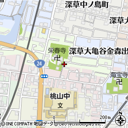 京都府京都市伏見区桃山町丹下34周辺の地図