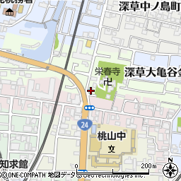 京都府京都市伏見区桃山町丹下46周辺の地図