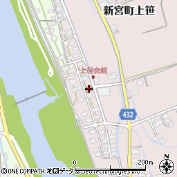 たつの市立　上笹会館周辺の地図