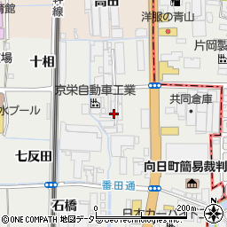 京都府向日市鶏冠井町馬司周辺の地図