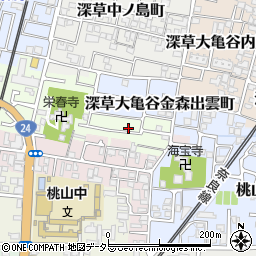 京都府京都市伏見区桃山町丹下38-53周辺の地図