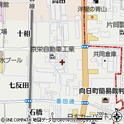 京都府向日市鶏冠井町（馬司）周辺の地図