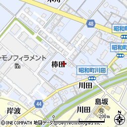 愛知県岡崎市昭和町棒田39周辺の地図