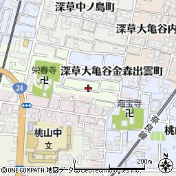 京都府京都市伏見区桃山町丹下38-54周辺の地図