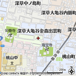 京都府京都市伏見区桃山町丹下38-80周辺の地図
