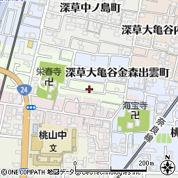 京都府京都市伏見区桃山町丹下38-56周辺の地図