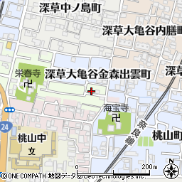 京都府京都市伏見区桃山町丹下38-82周辺の地図