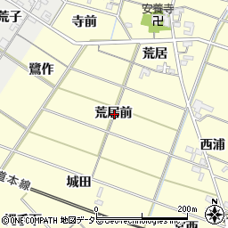 愛知県岡崎市渡町荒居前周辺の地図