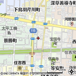 京都府京都市伏見区加賀屋町18周辺の地図