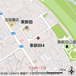 東新田眼科医院周辺の地図