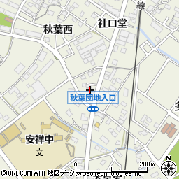 愛知県安城市安城町社口堂130周辺の地図