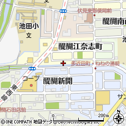 京都府京都市伏見区醍醐江奈志町10-99周辺の地図