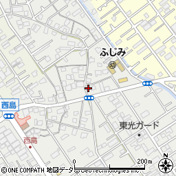 静岡県静岡市駿河区西島412周辺の地図