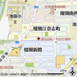 京都府京都市伏見区醍醐江奈志町10-96周辺の地図