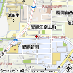 京都府京都市伏見区醍醐江奈志町10-95周辺の地図