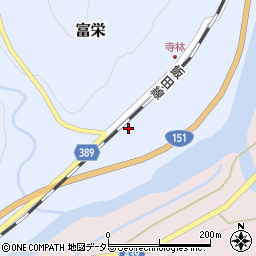 愛知県新城市富栄紺屋貝津周辺の地図