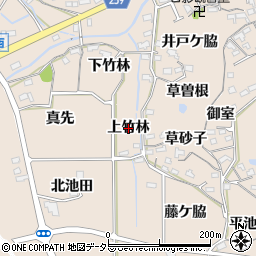 愛知県阿久比町（知多郡）草木（上竹林）周辺の地図