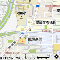 京都府京都市伏見区醍醐江奈志町10-19周辺の地図