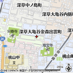 京都府京都市伏見区桃山町丹下38-85周辺の地図