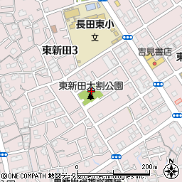 東新田大割公園周辺の地図