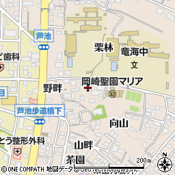 毎日新聞社岡崎支局周辺の地図