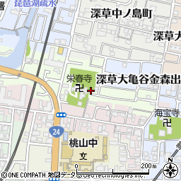 京都府京都市伏見区桃山町丹下34-13周辺の地図