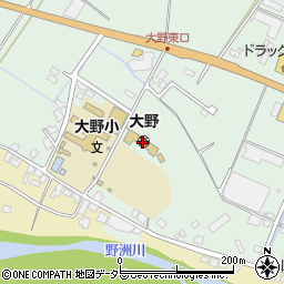甲賀市　大野保育園周辺の地図