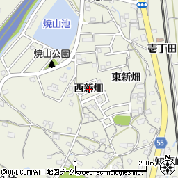 愛知県知多郡阿久比町卯坂西新畑周辺の地図