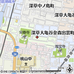 京都府京都市伏見区桃山町丹下38-10周辺の地図