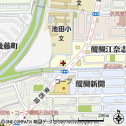 京都府京都市伏見区醍醐江奈志町3周辺の地図