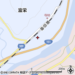 愛知県新城市富栄旭周辺の地図