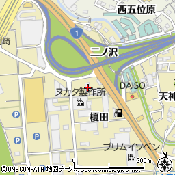 愛知県岡崎市大平町二ノ沢5周辺の地図