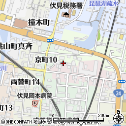 京都府京都市伏見区桃山町丹下9-3周辺の地図