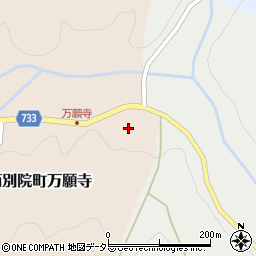 京都府亀岡市西別院町万願寺下辻周辺の地図