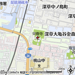 栄春寺周辺の地図