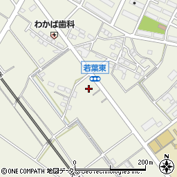 愛知県安城市安城町若葉周辺の地図